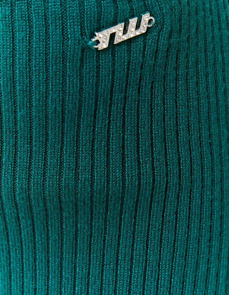 Knitted Skirt | Dark Green