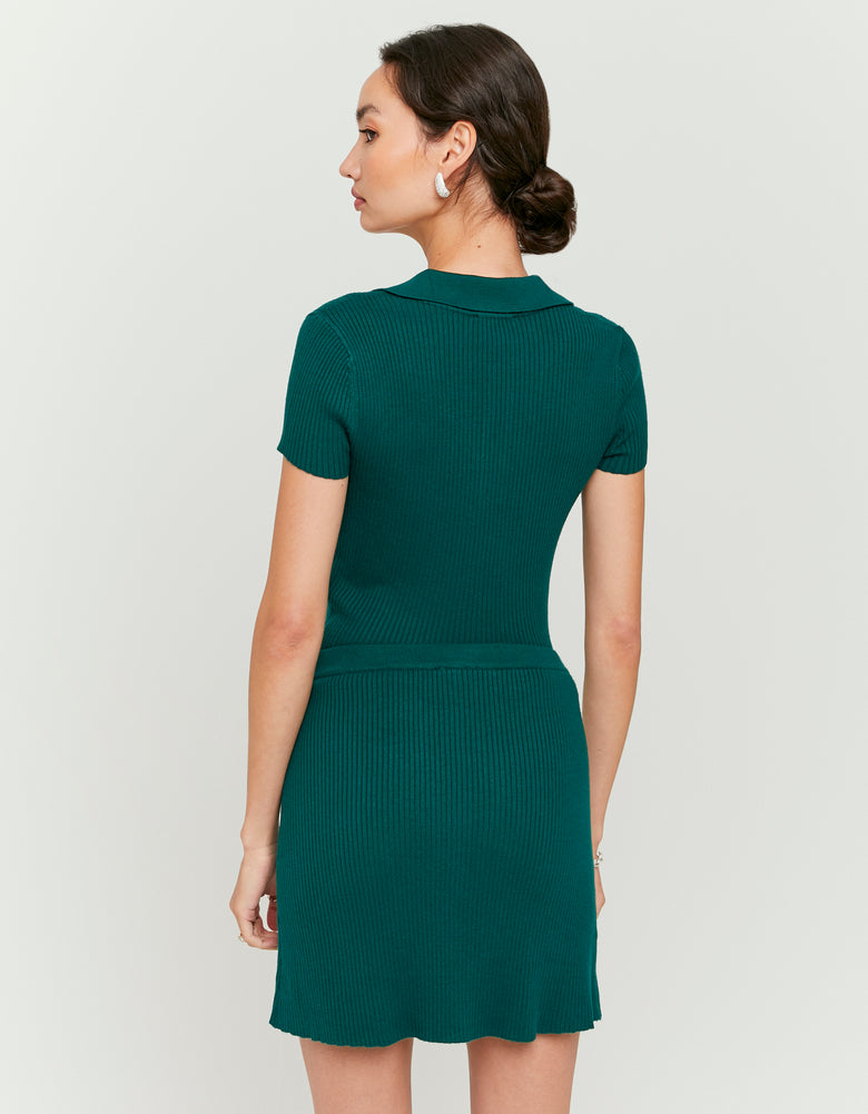 Knitted Skirt | Dark Green