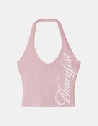 Printed Halter Top | Pink
