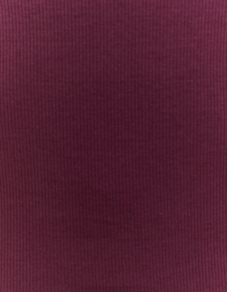One Shoulder Basic Top | Bordeau