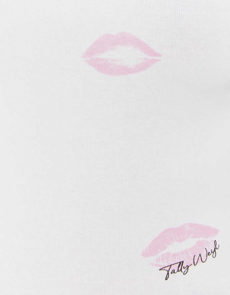 Printed Tank Top | White