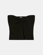 Basic Cropped Bandeau Top | Black