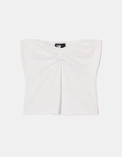 Basic Cropped Bandeau Top | White