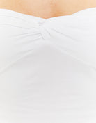 Basic Cropped Bandeau Top | White