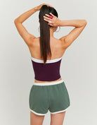 Printed Bandeau Top | Purple