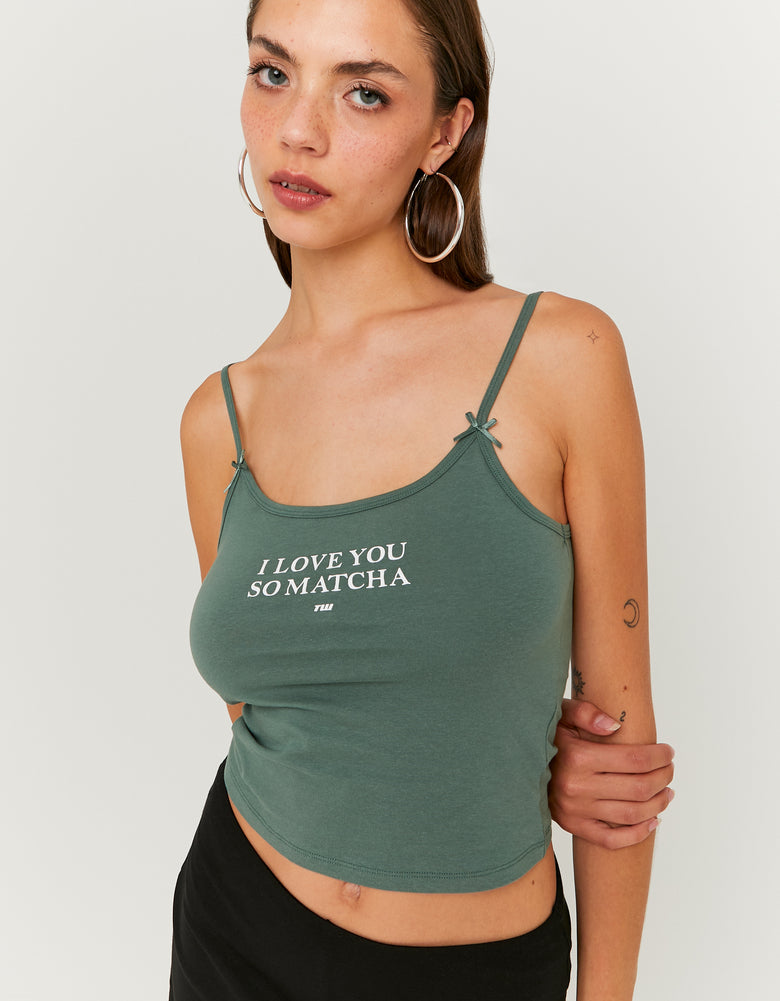 Printed Tank Top | Green