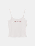 Printed Tank Top | White