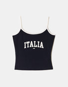 Printed Singlet | Navy