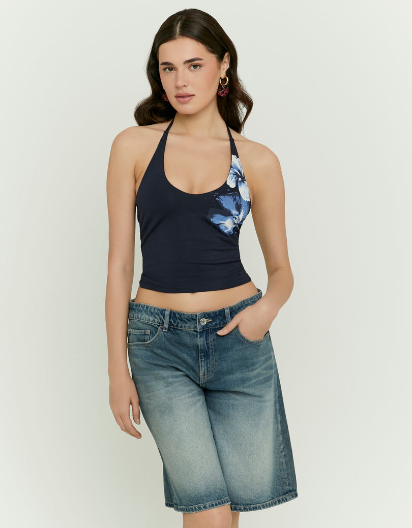 Halter Top | Navy