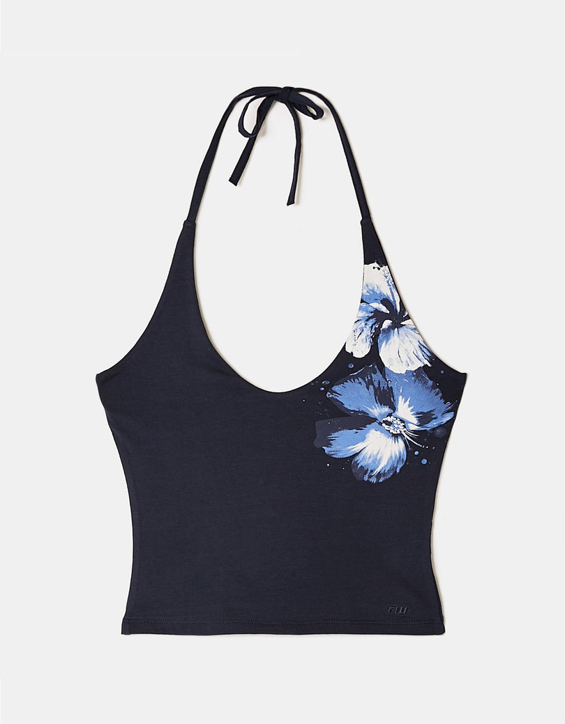 Halter Top | Navy