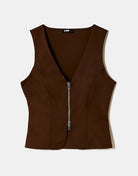 Top Gilet | Brown