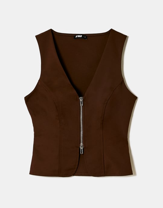 Top Gilet | Brown