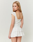 Cotton Corset Top | Off White