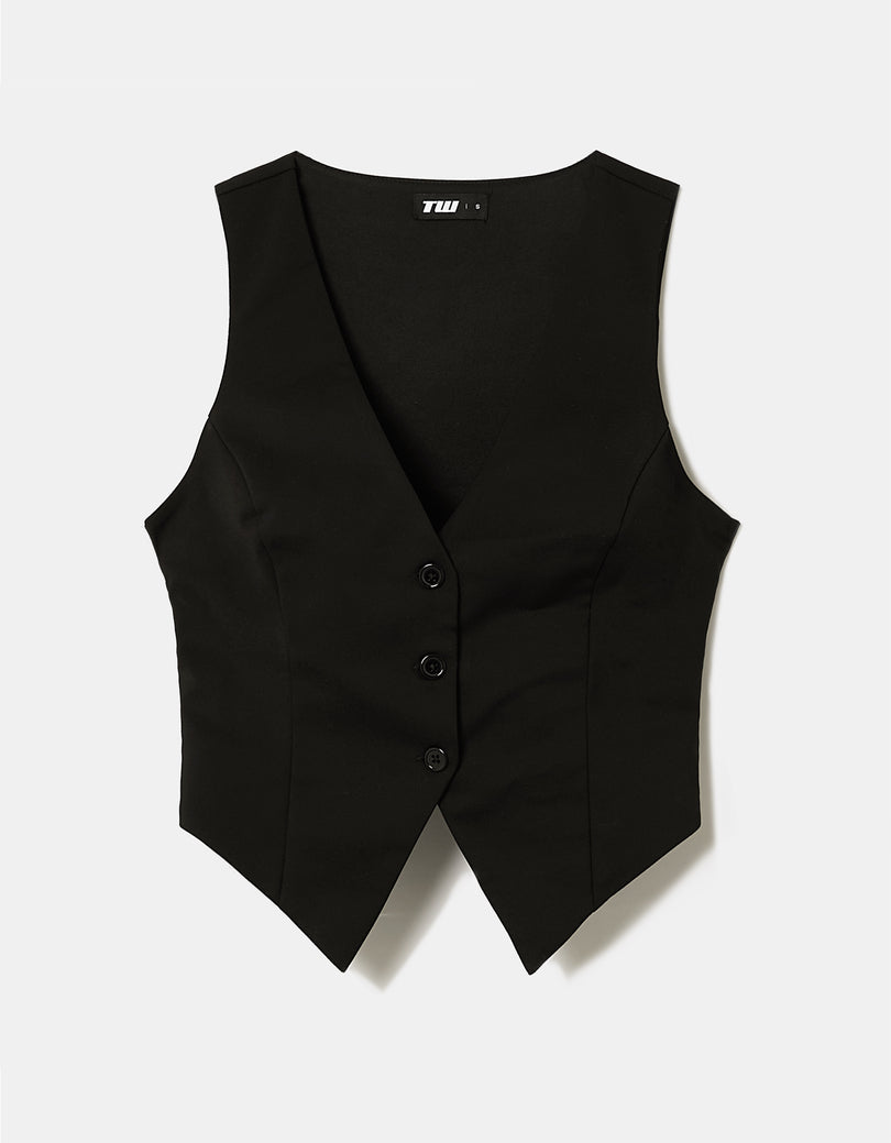 Buttoned Top | Black