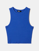 Basic Cropped Tank Top | Blue