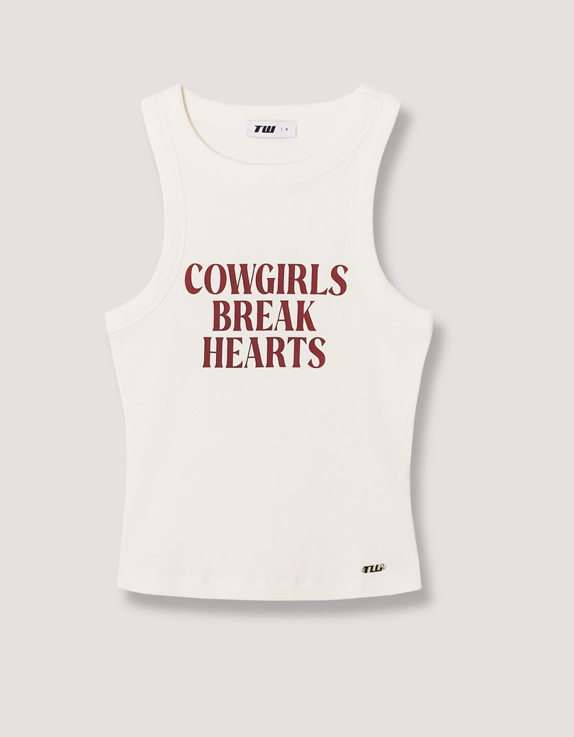Printed Tank Top | Off White