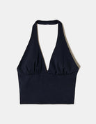 Halter Crop Top | Black