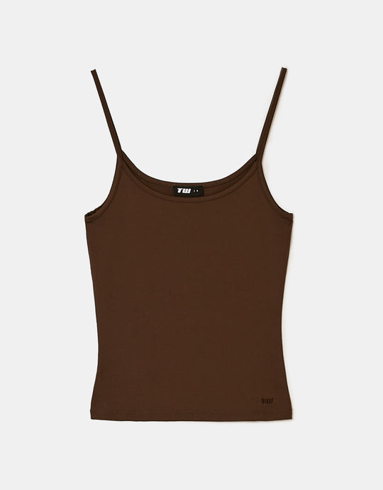 Basic Tank Top | Brown