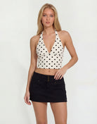 Polka Dot Top | White