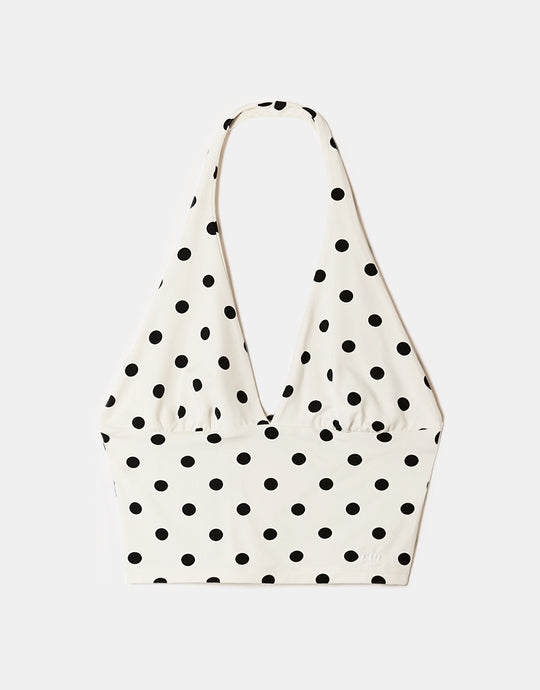 Polka Dot Top | White