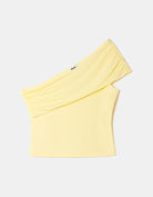 One Shoulder Crop Top | Yellow
