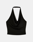Backless Halter Top | Black