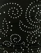 Halter Top with Rhinestones | Black
