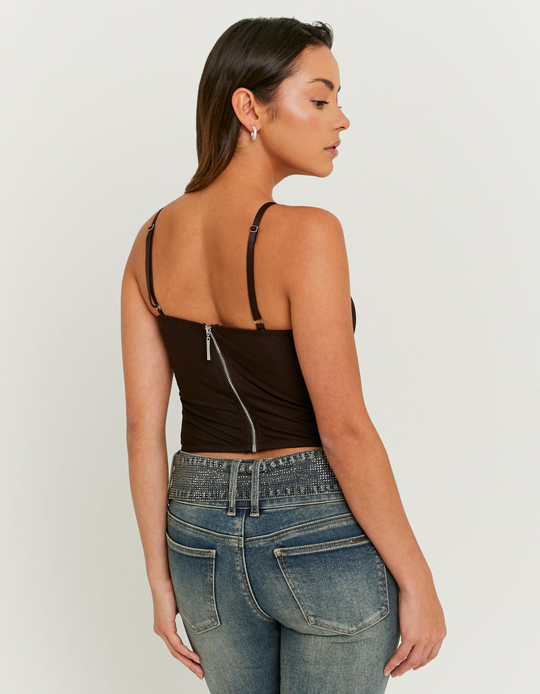 Corset Top | Brown