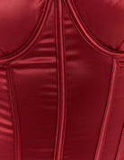 Satin Corset Top | Satin Red