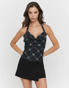 Checked Halter Top | Checked