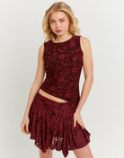 Lace Top | Bordeau
