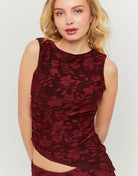 Lace Top | Bordeau
