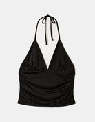 Halter Crop Top | Black