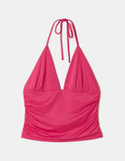 Halter Crop Top | Fushia