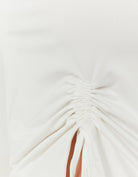Ruched Bandeau Top | Off White