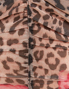Mesh Crop Top with Print | Animal Print