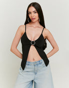 Butterfly Buckle Cami Top | Black
