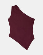 One Shoulder Top | Bordeau
