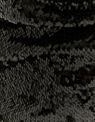 Burgundy Sequined Halter Top | Black