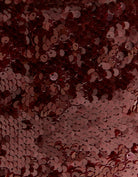 Burgundy Sequined Halter Top | Burgendy