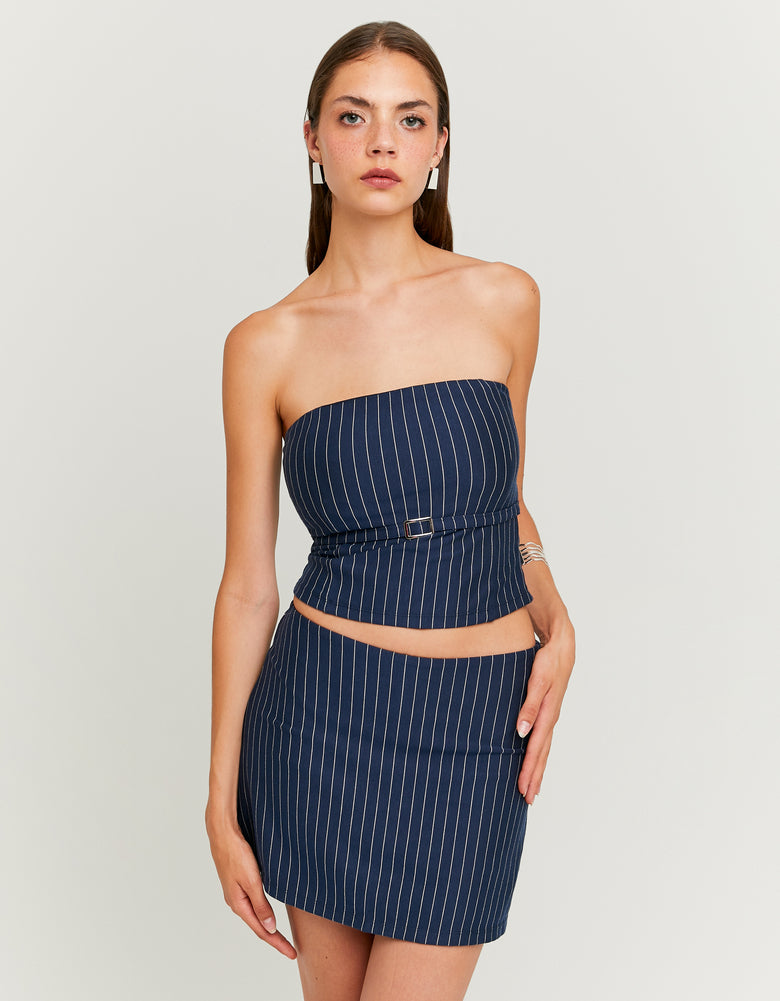Top 3/4 with Thin Stripes | Serenity Rose Stripes
