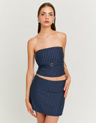 Top 3/4 with Thin Stripes | Serenity Rose Stripes
