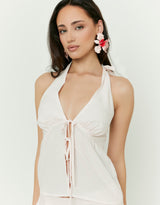 Halter Sleeveless Top | Pink