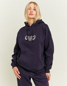 Varsity Oversize Hoodie | Navy