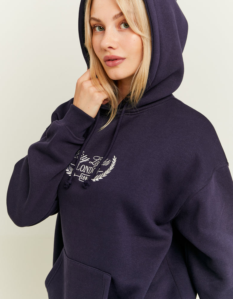 Varsity Oversize Hoodie | Navy