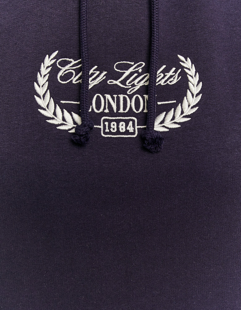 Varsity Oversize Hoodie | Navy