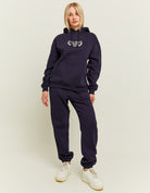 Varsity Oversize Hoodie | Navy