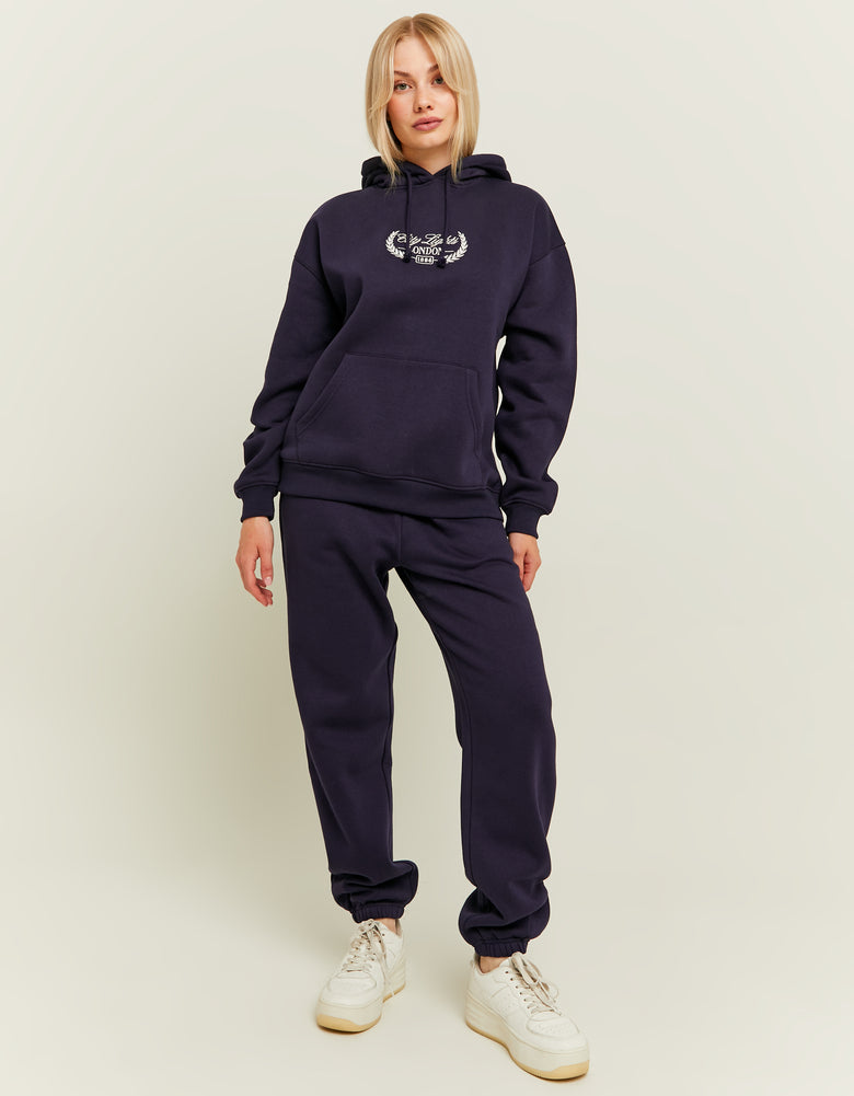 Varsity Oversize Hoodie | Navy