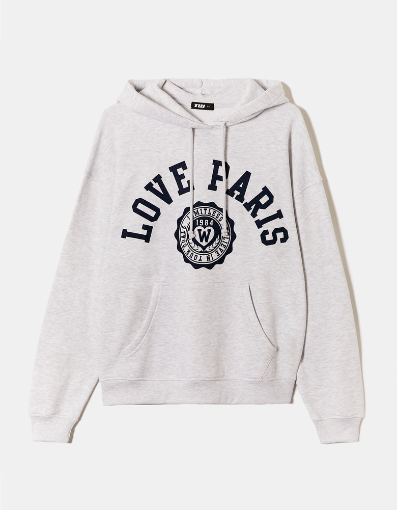 Varsity Oversize Hoodie | Grey