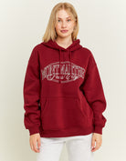Varsity Oversize Hoodie | Red